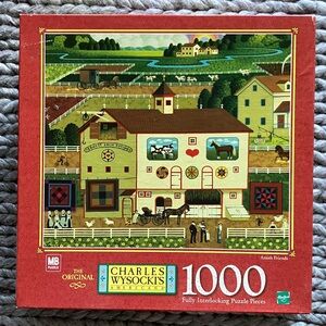💫NWOT💫 VHTF Vintage Charles Wysocki “Amish Friends” puzzle - 1000 pieces